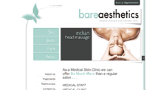 Desktop Screenshot of bareaesthetics.co.uk